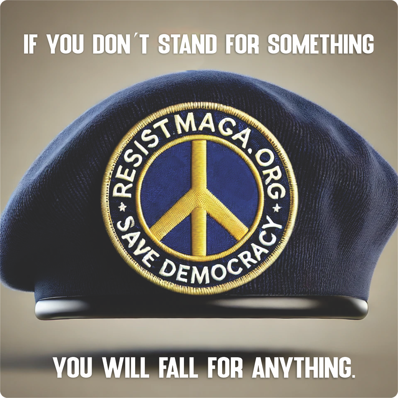 Resist Democracy Beret